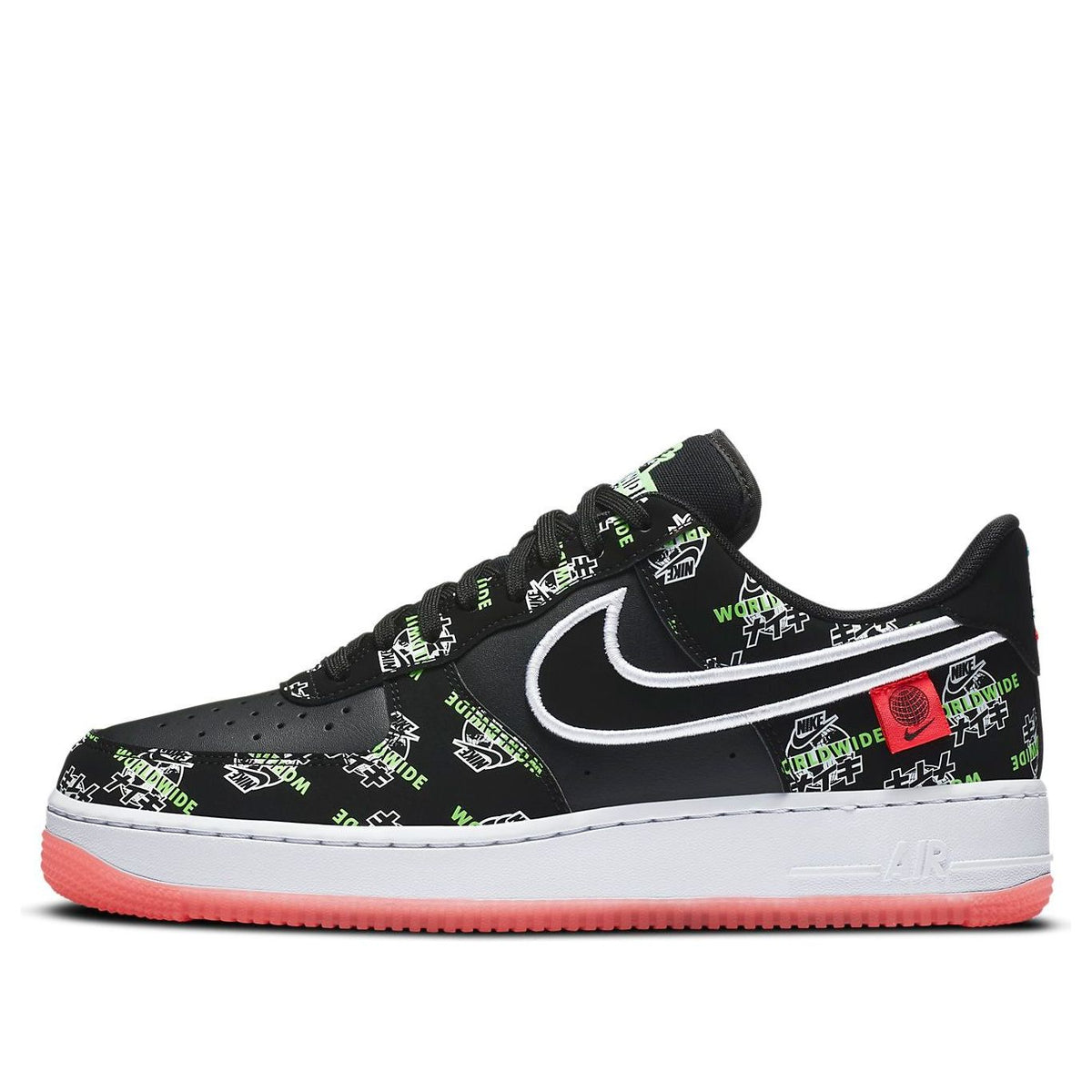 Nike Air Force 1 07 LV8 Worldwide 'Black White Red' DA1343-003