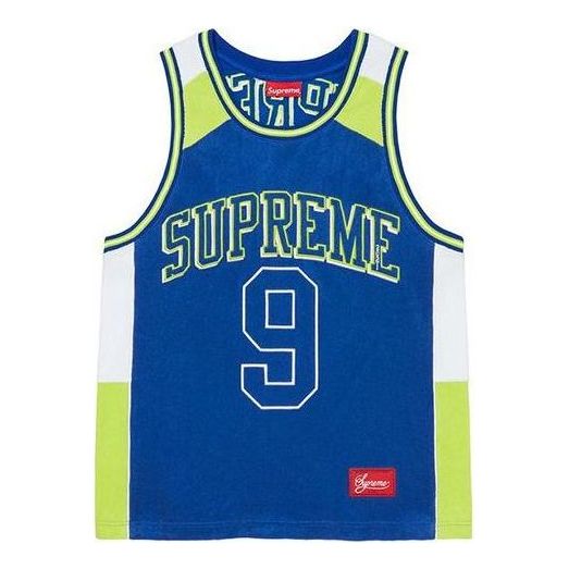 Supreme Terry Basketball Jersey 'Blue Green' SUP-SS21-786