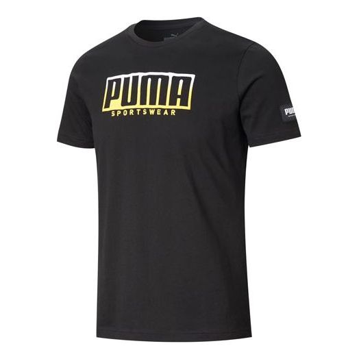 PUMA Athletics Logo Tee 'Black' 583831-56