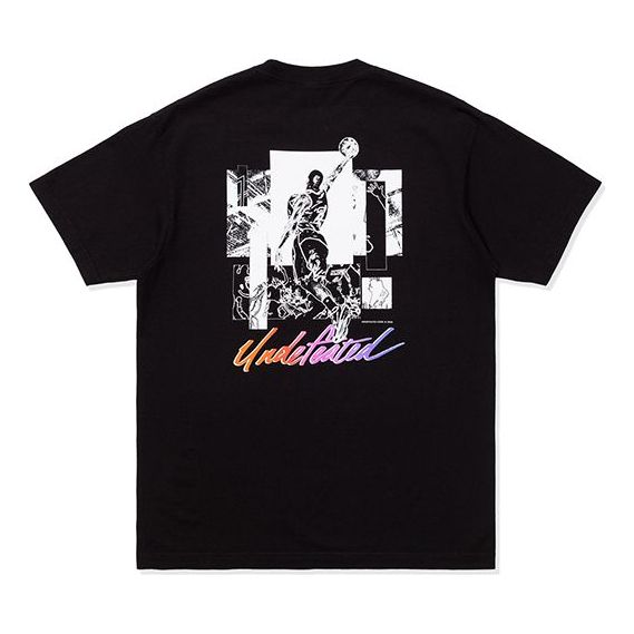 UNDEFEATED Dunk Tee Black Letter Applique Tee Unisex Black 80094-BLACK