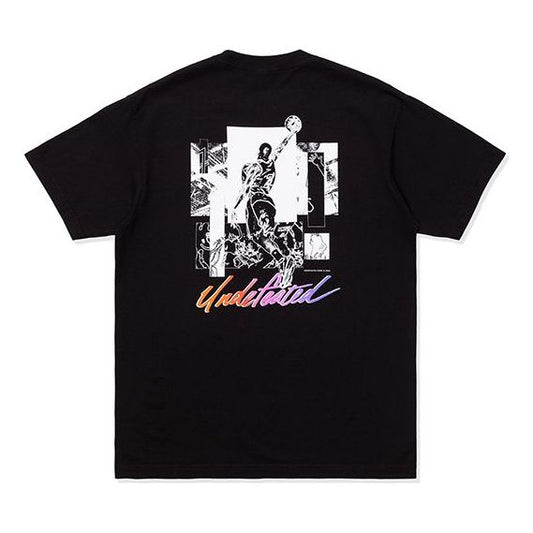 UNDEFEATED Dunk Tee Black Letter Applique Tee Unisex Black 80094-BLACK