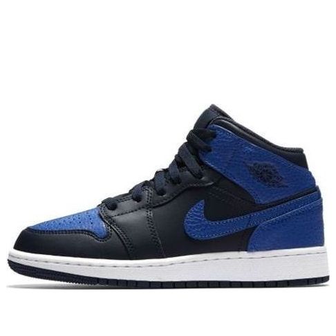 (GS) Air Jordan 1 Retro Mid 'Obsidian Royal' 554725-412