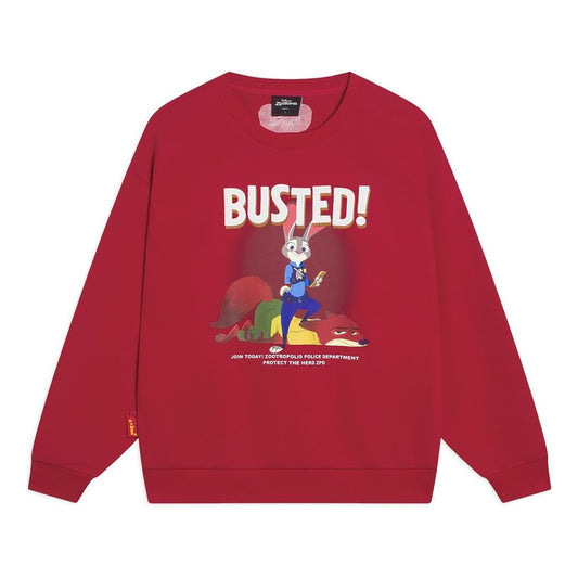 Li-Ning x Disney Zootopia Graphic Sweatshirt 'Red' AWDT343-1