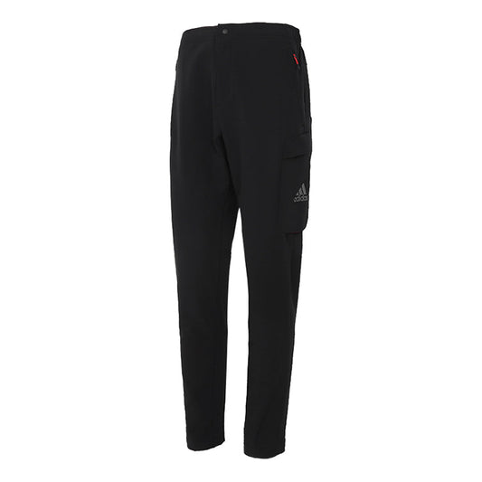 adidas Casual Sports Woven Fleece Cargo Long Pants Black GN7352