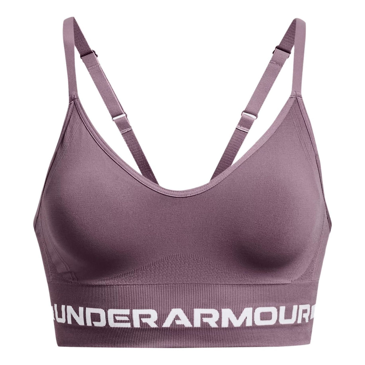 (WMNS) Under Armour Seamless Low Long Bra 'Purple' 1357719-500
