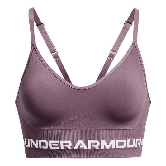 (WMNS) Under Armour Seamless Low Long Bra 'Purple' 1357719-500