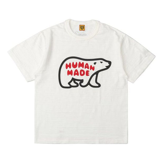 HUMAN MADE Chest Bear Printing Short Sleeve Unisex White HM19TE022