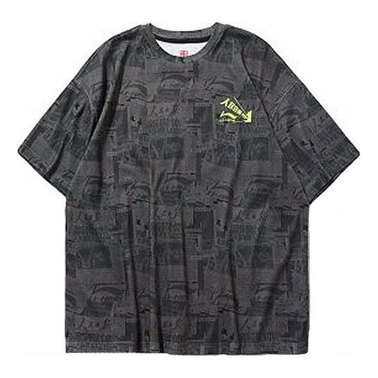 Li-Ning x Printing Short Sleeve 'Grey' ATSP415