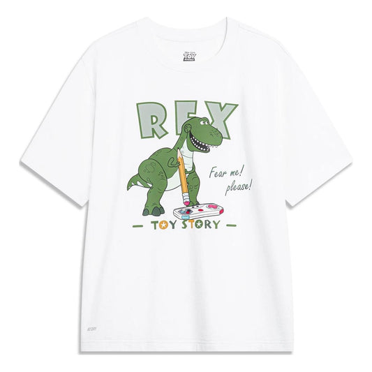 Li-Ning x Toy Story Rex Graphic T-shirt 'White' AHST743-1