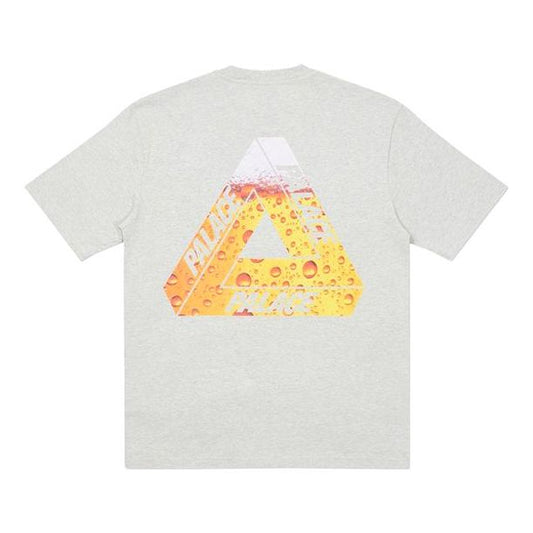 PALACE Tri-Lager Tee Triangle Logo Printing Short Sleeve Unisex Gray P19TS218