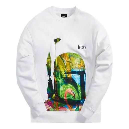 KITH x STAR WARS Boba Fett Crewneck 'White' KHM030220-101