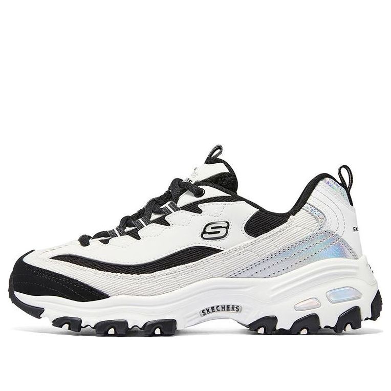 (WMNS) Skechers DLITES 1.0 'Black White Blue' 896148-BKW