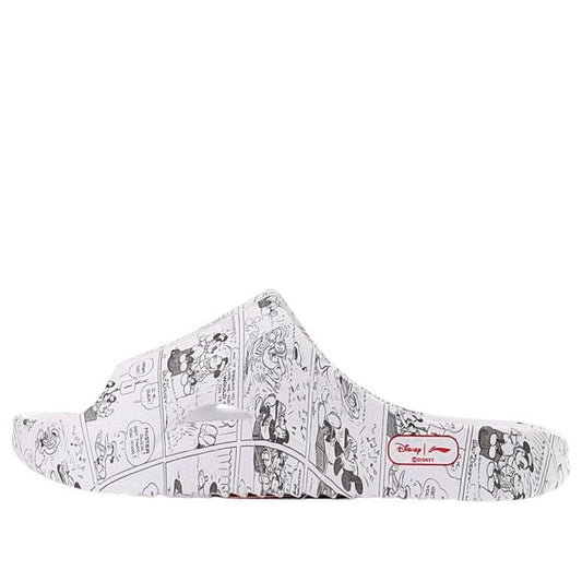 (WMNS) Li-Ning x Disney Mickey Mouse Fashion Slippers 'White Multi' AGAS010-2