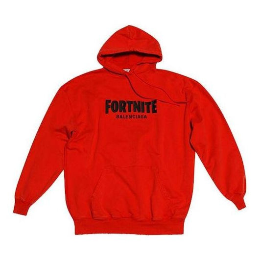 Balenciaga x FORTNITE Hoodie Medium Fit 'Red' 600583TLVO46506
