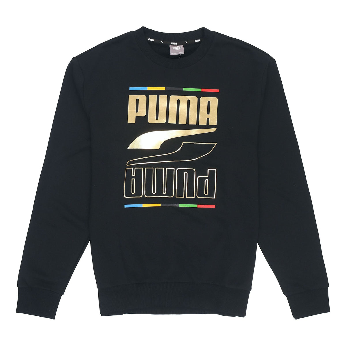 PUMA Printing Round Neck Casual Sports Black 585267-01