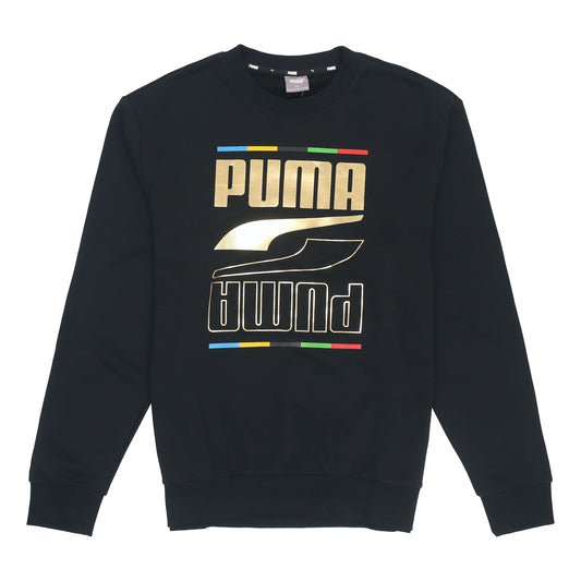PUMA Printing Round Neck Casual Sports Black 585267-01