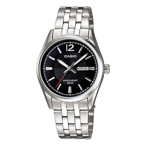 CASIO Quartz Waterproof Stainless Steel Strap Black Analog LTP-1335D-1AV