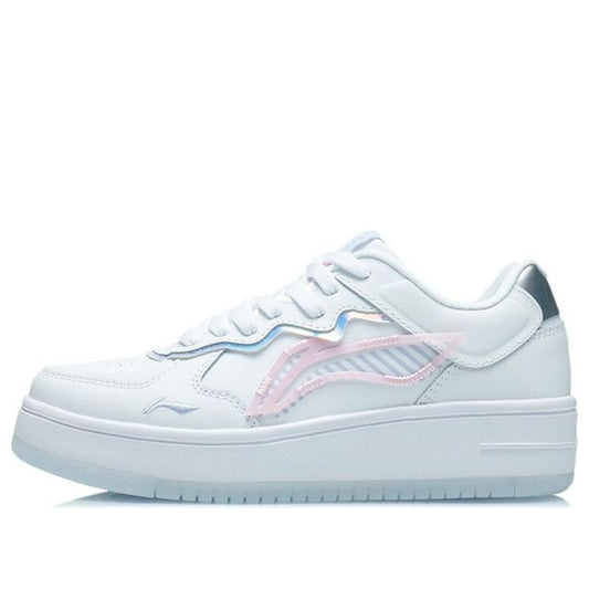 (WMNS) Li-Ning Classic Skateboarding 'White Blue' AGCR304-1