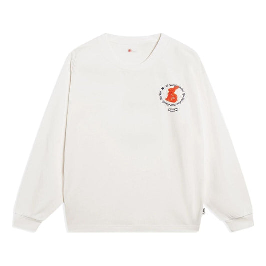 Li-Ning Of China Graphic Hoodie 'Creamy White' AHST165-1