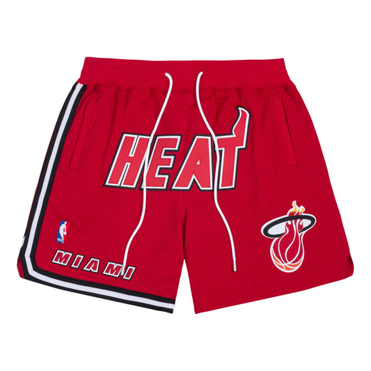 Mitchell & Ness x Just Don Miami Heat 1996-97 Logo Shorts 'Red' PFSW6977-MHEYYPPPSCWH - Mitchell & Ness Professional Edition