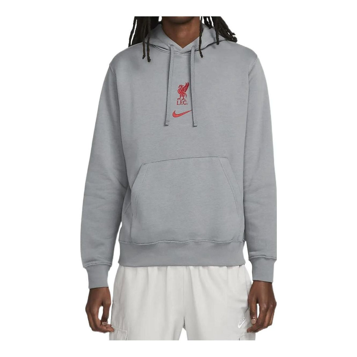 Nike Liverpool Club Pullover Hoodie 'Grey' DV2041-012