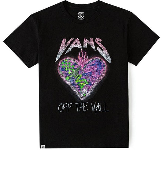 (WMNS) Vans Heart Graphic T-shirt 'Black' VN000KPEBLK