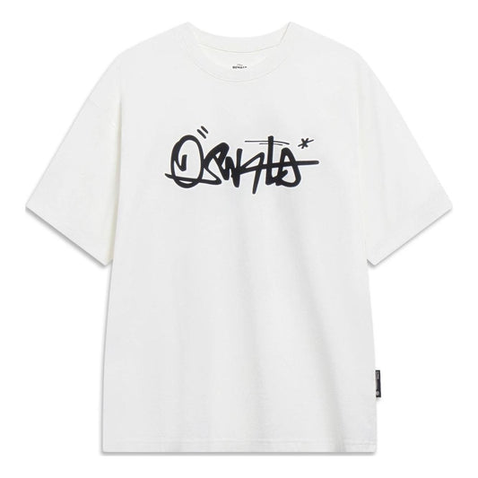 Li-Ning x Disney Graphic T-shirt 'White Black' AHST313-4