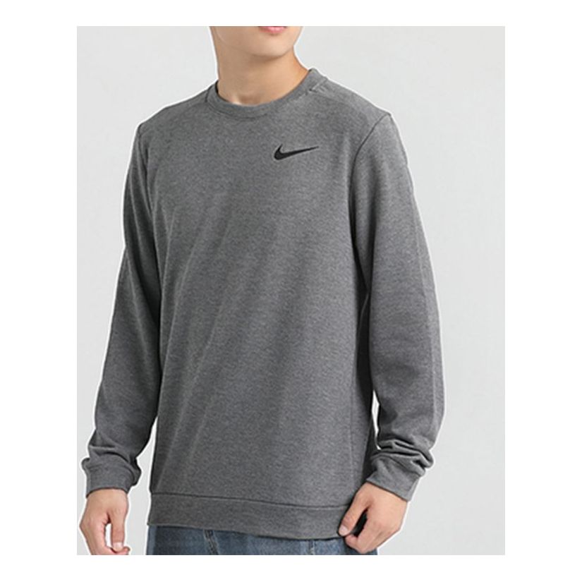 Nike DRI-FIT Quick Dry Round Neck Pullover Gray CU6796-071