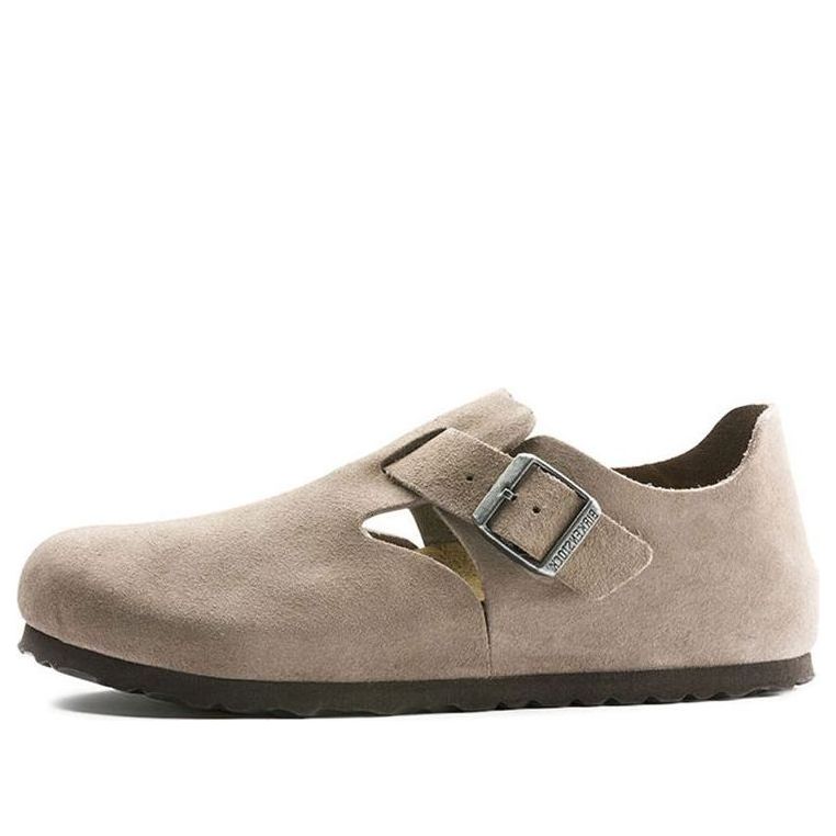 Birkenstock London Suede Leather Narrow Fit Shoes 'Taupe' 1010504
