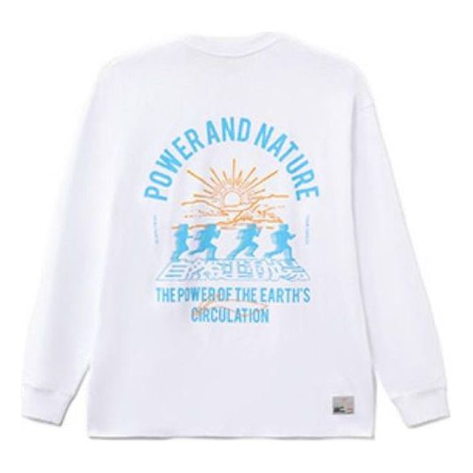 Li-Ning The Power Of The Nature Graphic Long Sleeve T-shirt 'White' AHSRB97-3