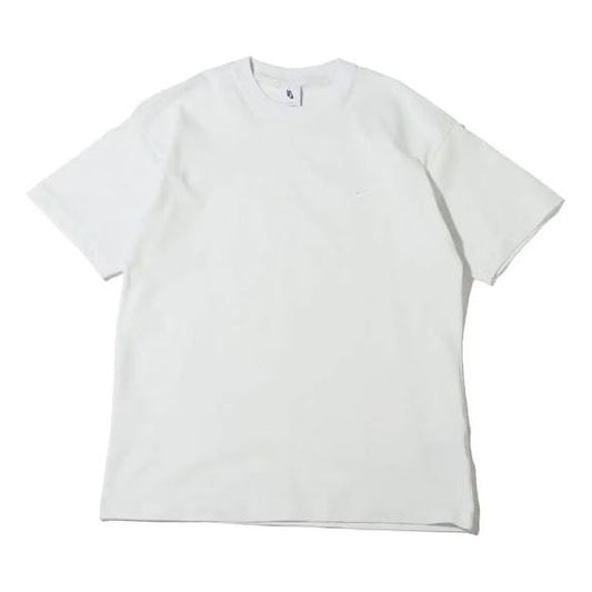 Nike Solo Swoosh Solid Color Round Neck Short Sleeve White DA0321-121