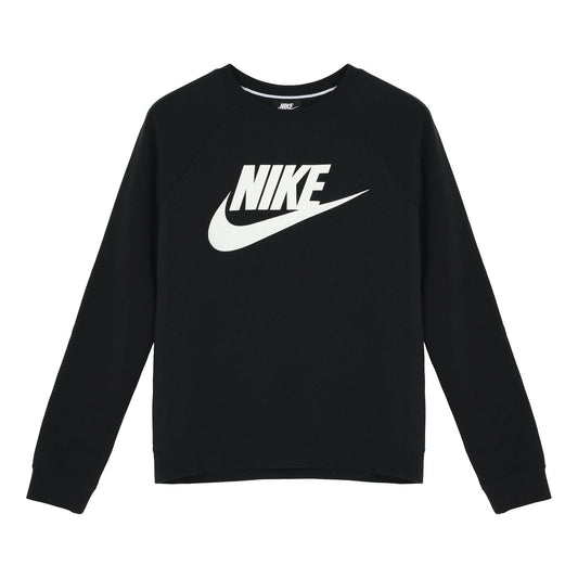 (WMNS) Nike Round-neck Sports Sweatshirt 'Black' CI1178-010