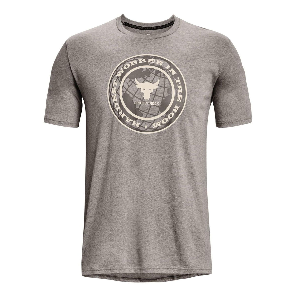 Under Armour Project Rock Globe Short Sleeve T-shirt 'Grey' 1373746-295