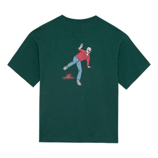 New Balance Lifestyle Graphic Tee Asia Sizing 'Green' AMT22392-NWG