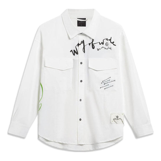 Li-Ning x Salventius Way Of Wade Graphic Long Sleeve Shirt 'White' ASHT209-2