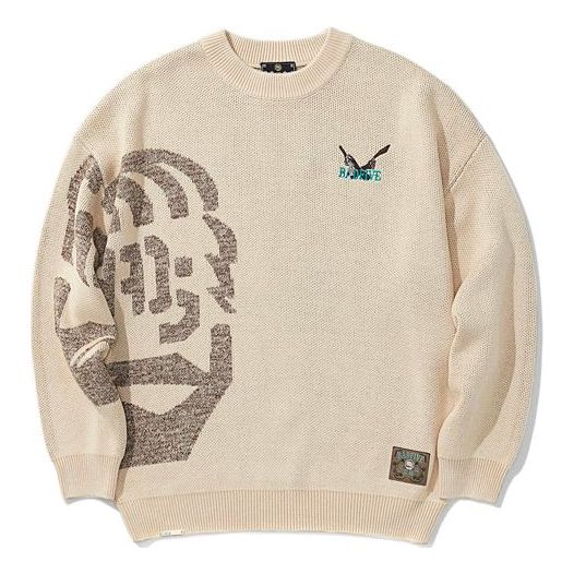 Li-Ning BadFive Jiangzuo Romantic Crew Neck Sweater 'Beige' AMBR085-1