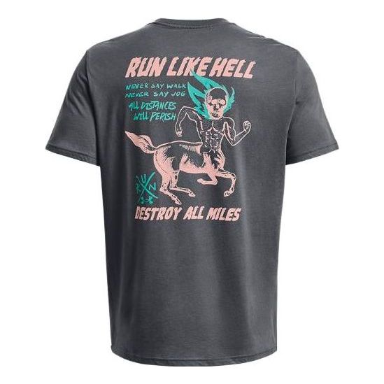 Under Armour Run Like Hell Graphic T-shirt 'Pitch Grey' 1376972-012