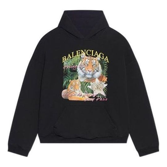Balenciaga Year Of The Tiger FBI Revesible Hoodie 'Navy' 681472TLVM44084