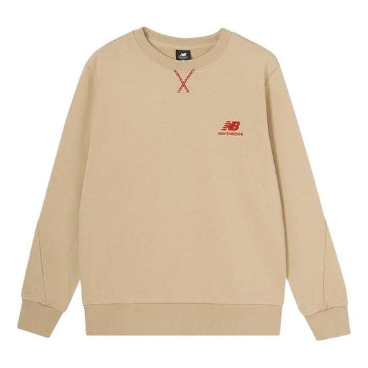 New Balance Athletics LNY French Terry Crewneck Asia Sizing 'Brandon Beige' AMT31571-BNN