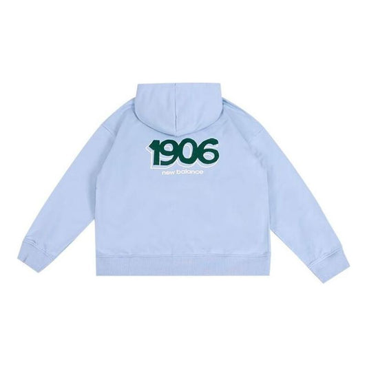 (WMNS) New Balance NBX Urban Remix Knit Full Zipper Hoodie Asia Sizing 'Light Blue' AWJ33309-LAY