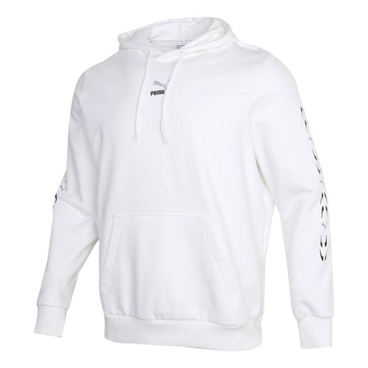 PUMA Graphic Hoodie 'White Black' 531243-02