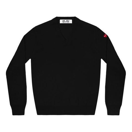 (WMNS) COMME des GARCONS PLAY L/S T-Shirt Red Sleeve Emblem 'Black' AZ-N039-051-1