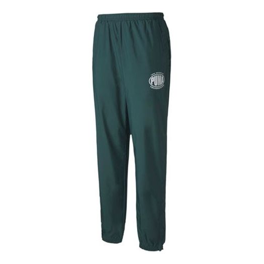PUMA x The Hundreds Track Pants 'Green White' 596748-38