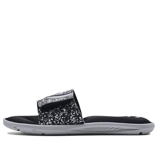 Under Armour Ignite 6 Graphic Strap Slide 'Black Mod Grey' 3024450-007