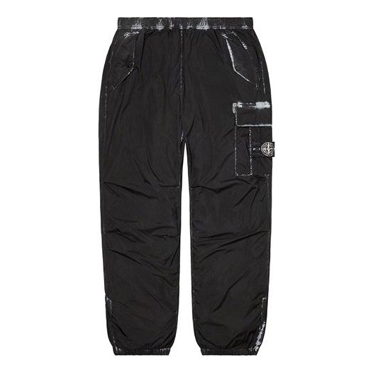 Supreme Week 13 x Stone Island Painted Camo Nylon Cargo Pant SUP-FW20-298-BLK