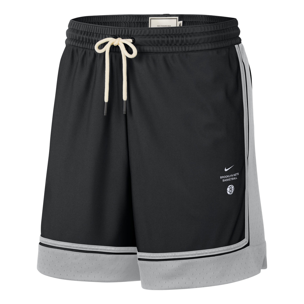 Nike Brooklyn Nets Standard Issue 6" Shorts 'Black Flat Silver' IQ1675-010 - Nike Professional Edition