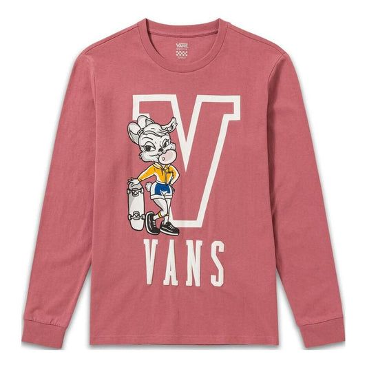 (WMNS) Vans Gym Class Long Sleeve T-Shirt 'Rose Red' VN0008YWBQU