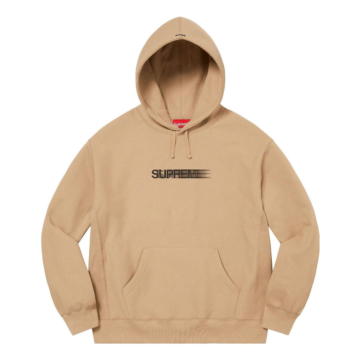 Supreme Motion Logo Hooded Sweatshirt 'Tan Black' SUP-SS23-055