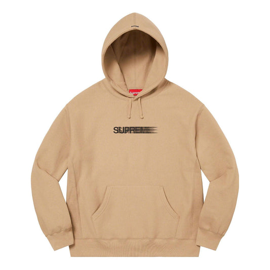 Supreme Motion Logo Hooded Sweatshirt 'Tan Black' SUP-SS23-055