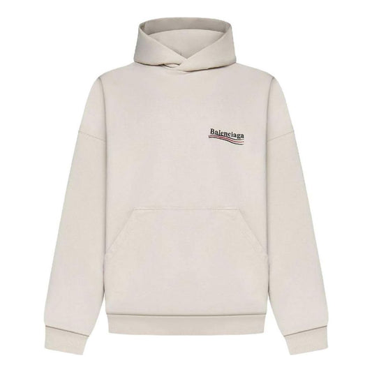 Balenciaga Political Campaign Popover Hoodie 'Light Beige' 739024TKVI99711